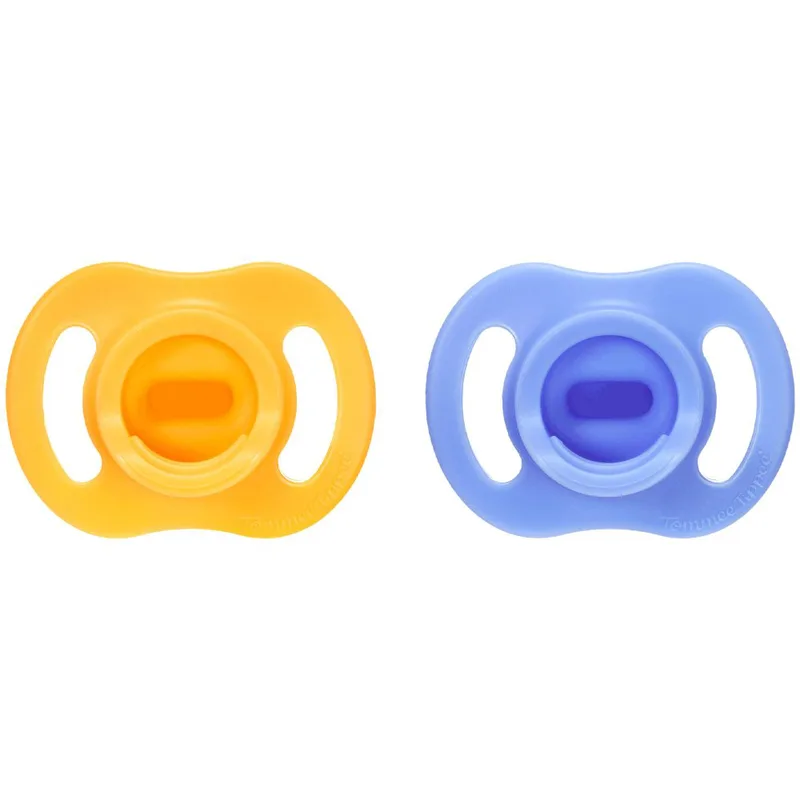 Tommee Tippee Ultrta Light Stay Put Orthodontic Silicone Soother 6-18m Ορθοδοντικές Πιπίλες Σιλικόνης για Τέλεια Εφαρμογή & Απαλή Αίσθηση 2 Τεμάχια - Μπλέ / Πορτοκαλί