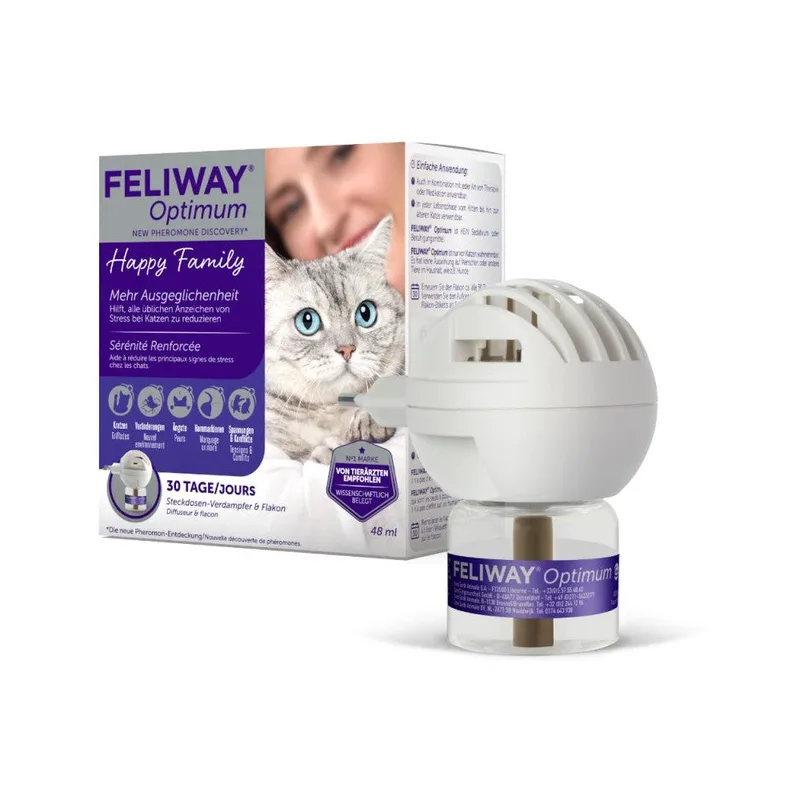 Feliway Optimum Electric Diffuser Reinforced Serenity Cat + 48ml Refill