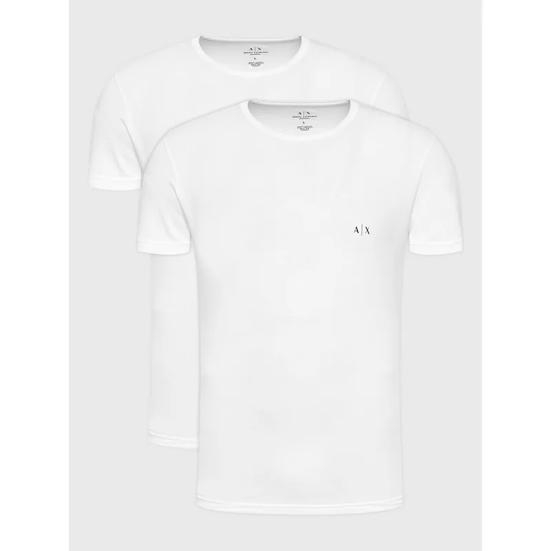 Armani Exchange Σετ t-shirts 956005 CC282 04710 Λευκό Slim Fit