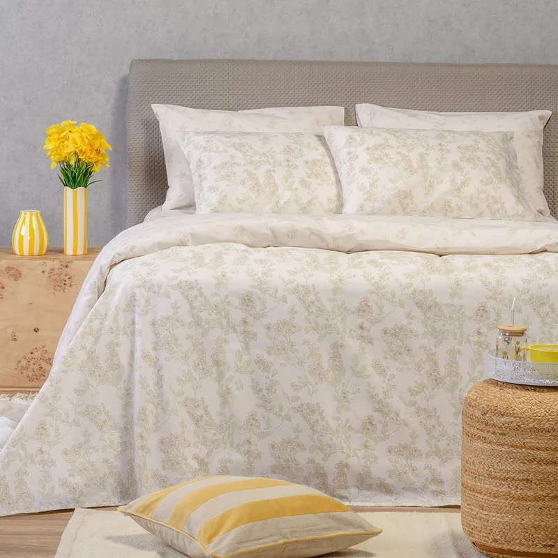 Σετ σεντονια μονα rea beige casual line (170x270)