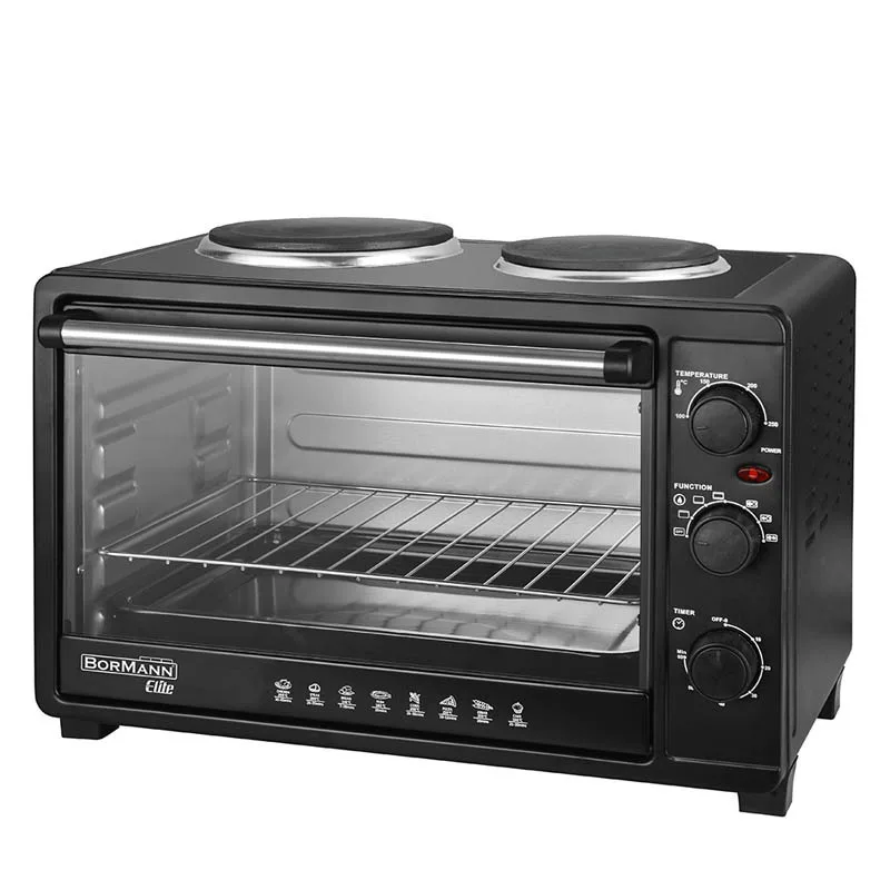 Φουρνάκι με 2 εστίες, επιτραπέζιο, 3700W, Elite BEP4010, Bormann
