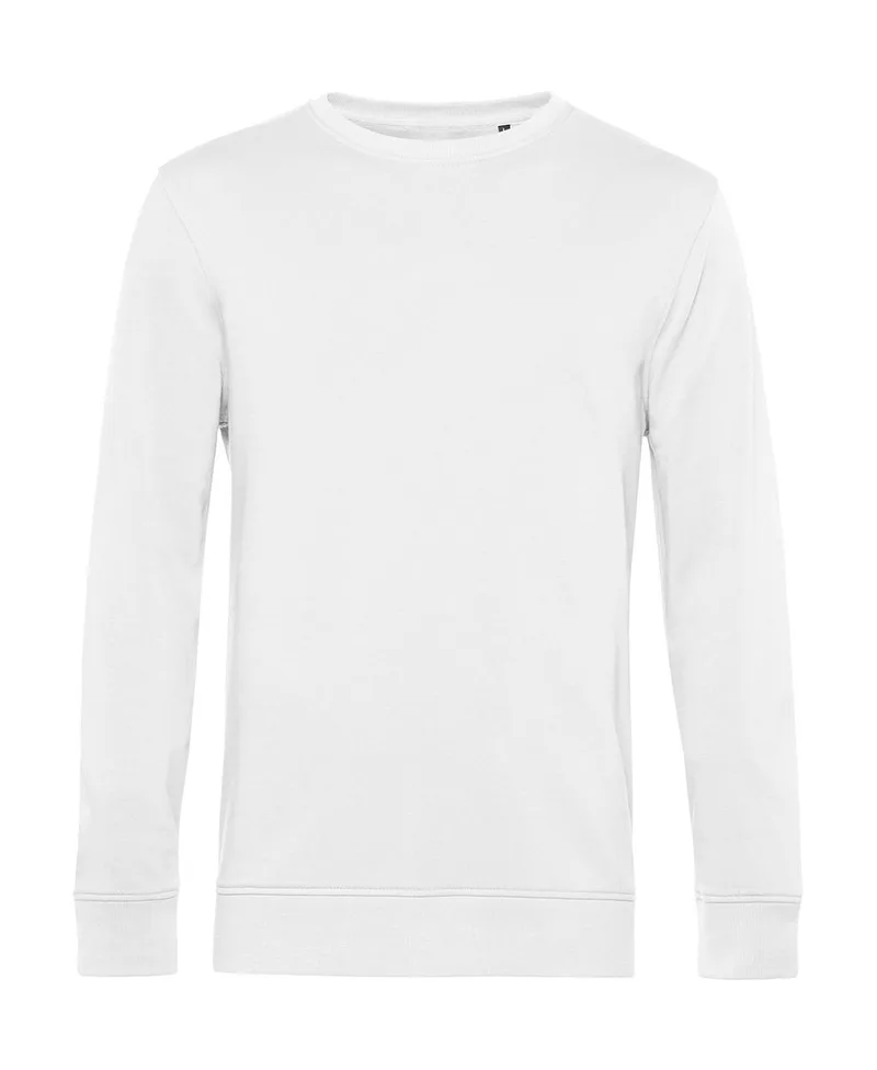 Φούτερ Crewneck WU31B B & C Organic Inspire White