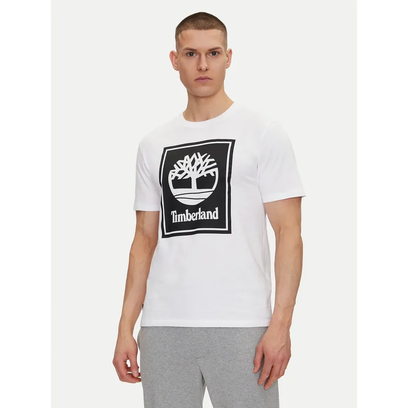 Timberland T-Shirt TB0A5WQQ Λευκό Regular Fit