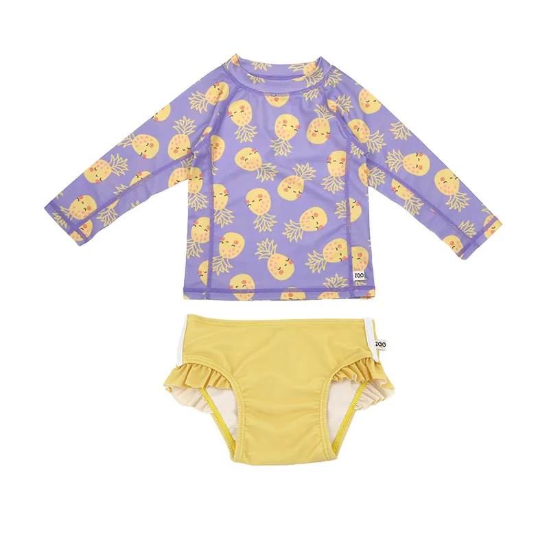 Σετ Μαγιό Με Μπλούζα UV 12-24μηνών Pineapple Zoocchini ZOO16406 (Μέγεθος: 12-24 Μηνών) - Zoocchini - ZOO16406-12-24M