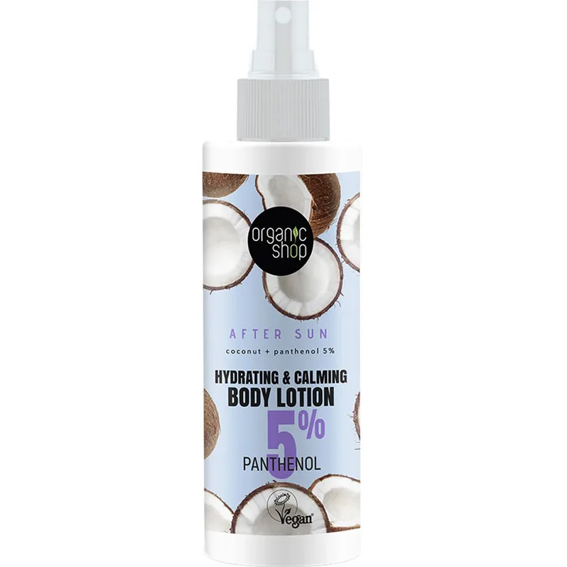 Organic Shop After Sun Hydrating & Calming Body Lotion Ενυδατική & Καταπραϋντική Λοσιόν Σώματος για Μετά τον Ήλιο σε Spray 150ml