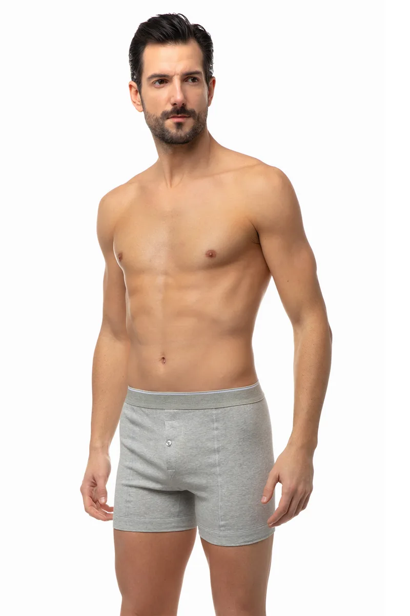 Minerva Classic ανδρικό boxer με άνοιγμα & κουμπί-2130-03