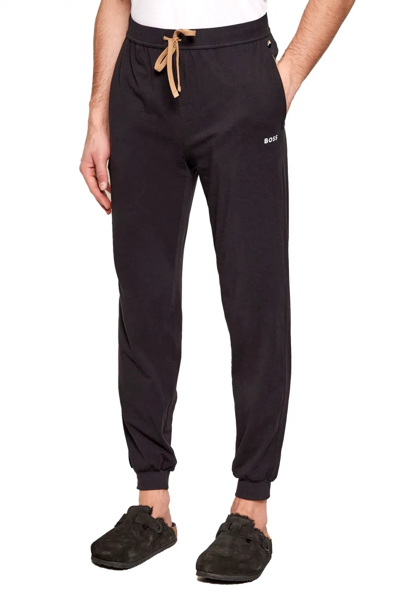 BOSS HOMEWEAR ΠΑΝΤΕΛΟΝΙ ΦΟΡΜΑ MIX&MATCH PANTS ΜΑΥΡΟ