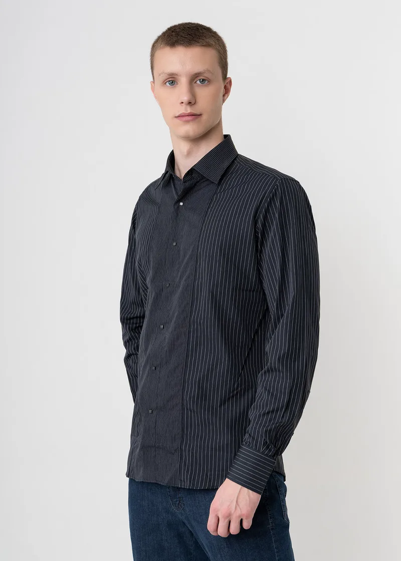 Karl Lagerfeld Πουκάμισο της σειράς Stripe - 61609 20755 60 Black