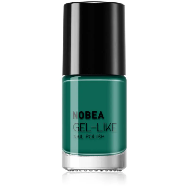 NOBEA Day-to-Day Gel-like Nail Polish βερνίκι νυχιών για τζελ αποτέλεσμα απόχρωση #N65 Emerald green 6 ml
