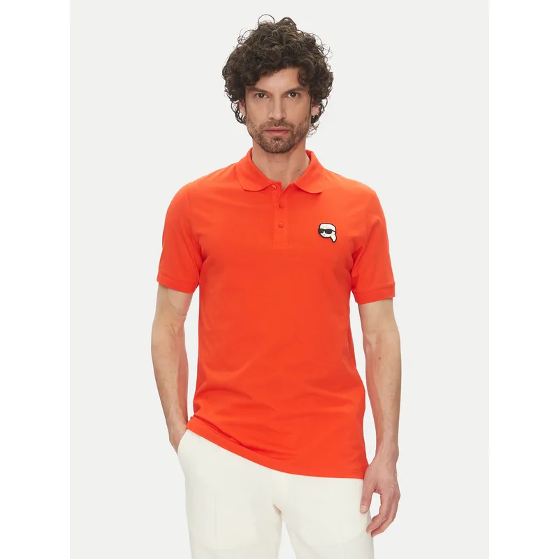 KARL LAGERFELD Polo 745710 552224 Κόκκινο Regular Fit