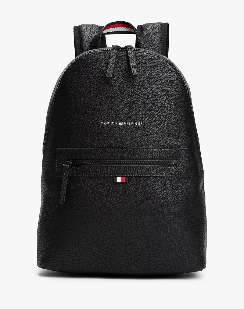 TOMMY HILFIGER ESSENTIAL PU BACKPACK AM0AM09503-BDS Black