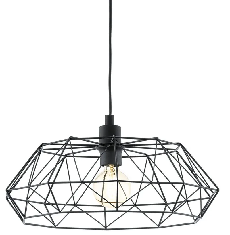 ΦΩΤΙΣΤΙΚΟ ΟΡΟΦΗΣ EGLO CARLTON 2 49487 TREND ΜΕΤΑΛΛΙΚΟ ΜΑΥΡΟ 110X45.5CM