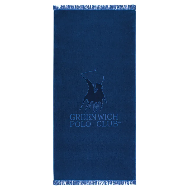 Πετσέτα Θαλάσσης Βαμβακερή 90x190εκ. Essential 3620 Greenwich Polo Club (Ύφασμα: Βαμβάκι 100%, Χρώμα: Μπλε) - Greenwich Polo Club - 267901903620