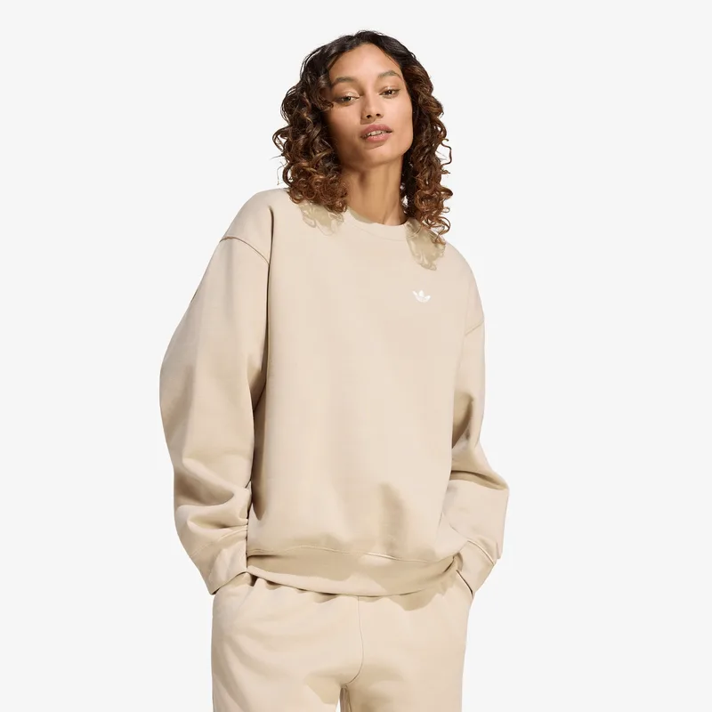 Φούτερ adidas Ess Fl Crw Os Khaki Three L
