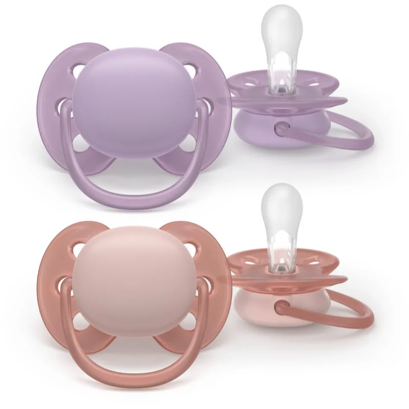 Philips Avent Ultrasoft SCF091/43 6-18 m πιπίλα Girl 2 τμχ