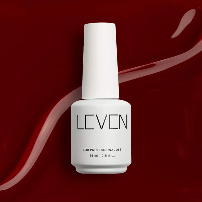 Leven | Ημιμόνιμο βερνίκι 15ml no. 245 Merlot