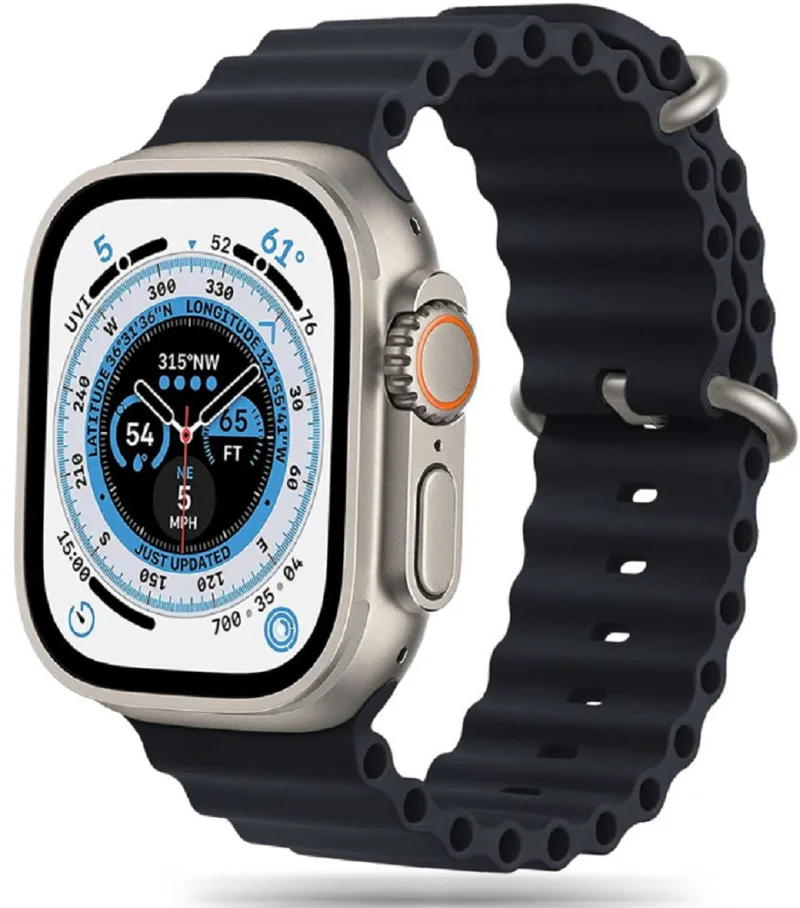 Tech-Protect Iconband Pro - Λουράκι Σιλικόνης Apple Watch Ultra/SE/11/10/9/8/7/6/5/4 (49/46/45/44mm) - Black (9490713929971)