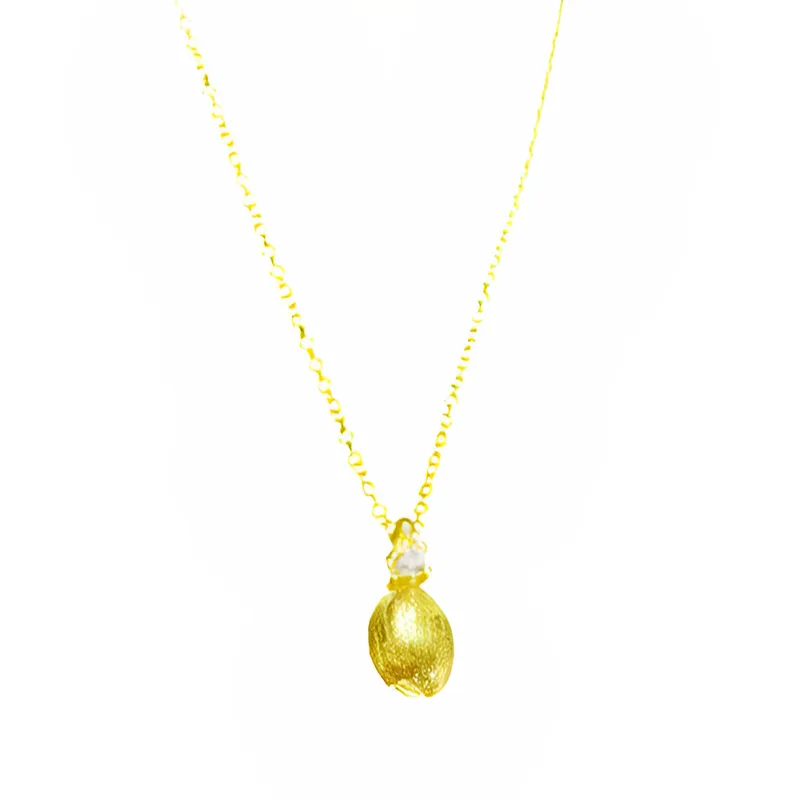 Κολιέ σε Κίτρινο Χρυσό Χειροποίητο κ14 με zircon 42cm Gatsa ΚΛ1704