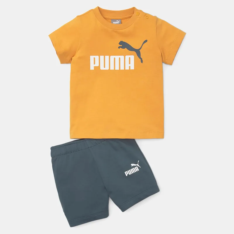 PUMA MINICATS TEE & SHORTS INFANTS SET ΠΟΡΤΟΚΑΛΙ