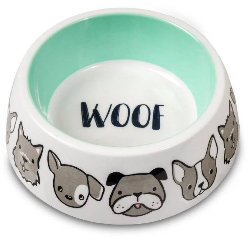 ΜΠΟΛ ΣΚΥΛΟΥ GLEE WOOF ΜΕΛΑΜΙΝΗ ΛΕΥΚΟ-ΓΚΡΙ L 900ML