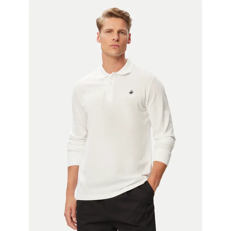 Beverly Hills Polo Club Polo P-SS26M-P424125 Λευκό Regular Fit