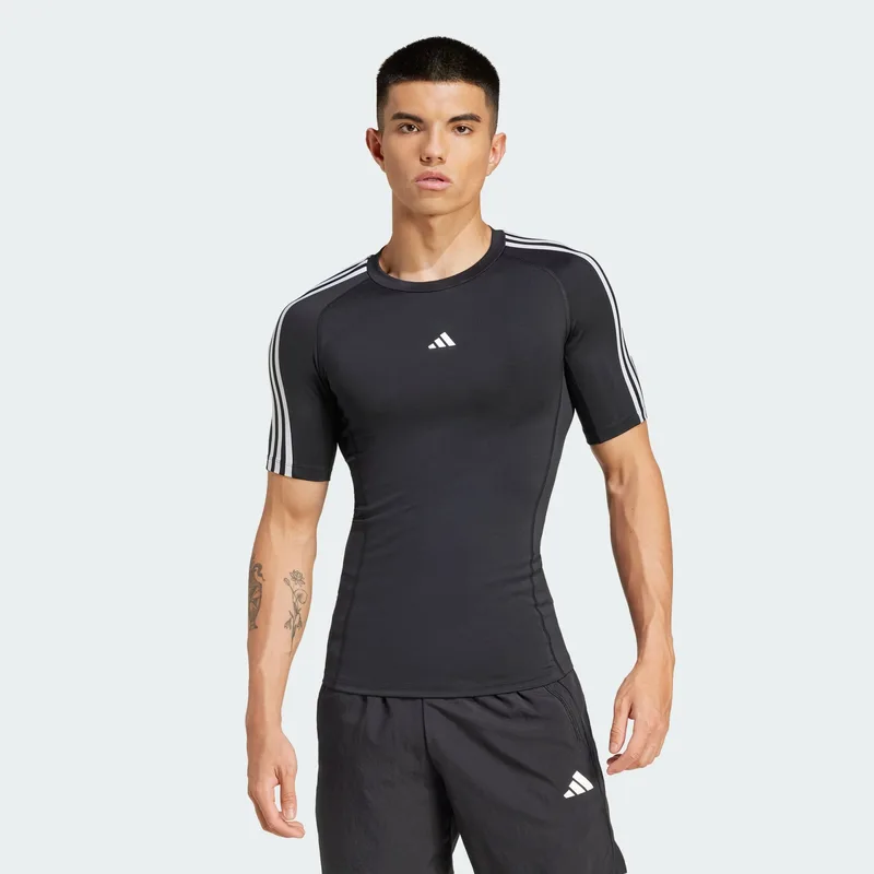 adidas Techfit Compression Training 3-Stripes Ανδρικό T-Shirt (9000200517_1469)