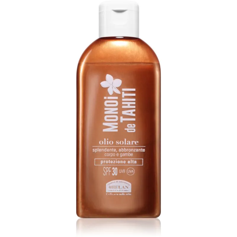 Helan MONOÏ de TAHITI Shiny Suntan Oil SPF30 προστατευτικό λάδι για ηλιοθεραπεία SPF 30 150 ml