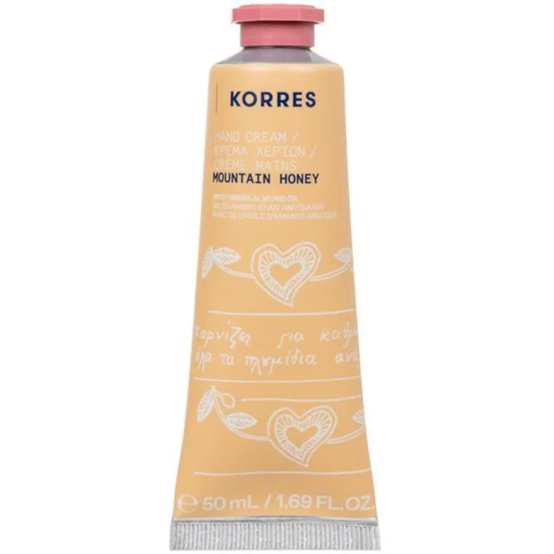 Korres Mountain Honey Hand Cream Ενυδατική Κρέμα Χεριών με Γλυκιές Νότες από Μέλι του Βουνού & Ελληνικό Έλαιο Αμυγδάλου 50ml