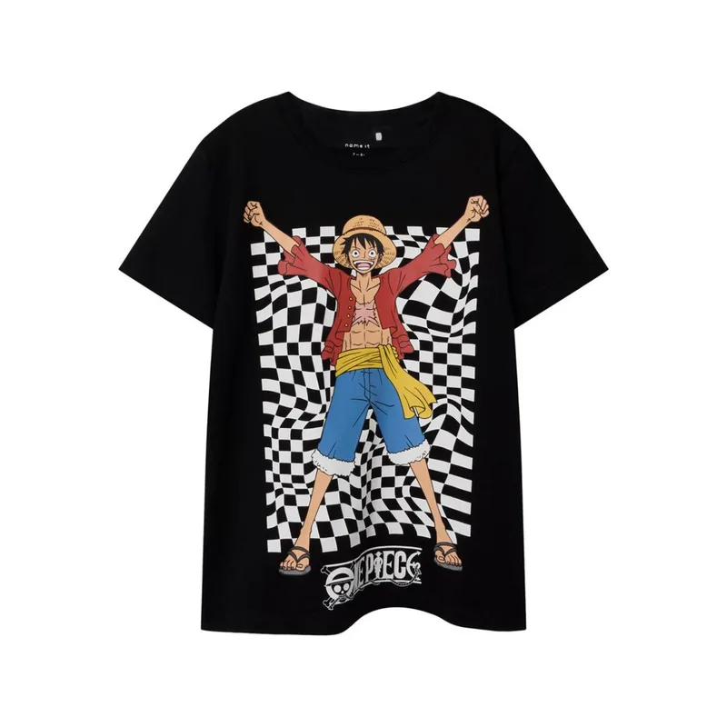 Μπλούζα μακό αγόρι One Piece name it-13245091-Black