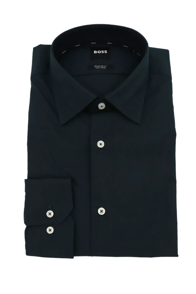 BOSS ΠΟΥΚΑΜΙΣΟ REGULAR FIT STRETCH H-JOE-KENT-C1-214 ΚΥΠΑΡΙΣΣΙ