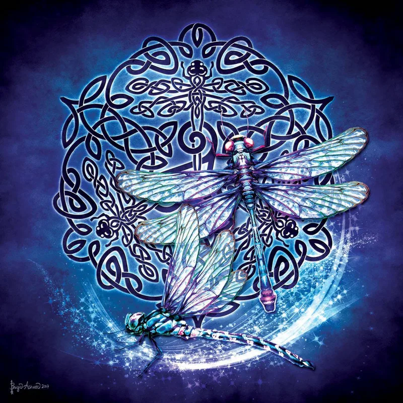 20109 Puzzle Brigid Ashwood Celtic Dragonfly 1000τεμ