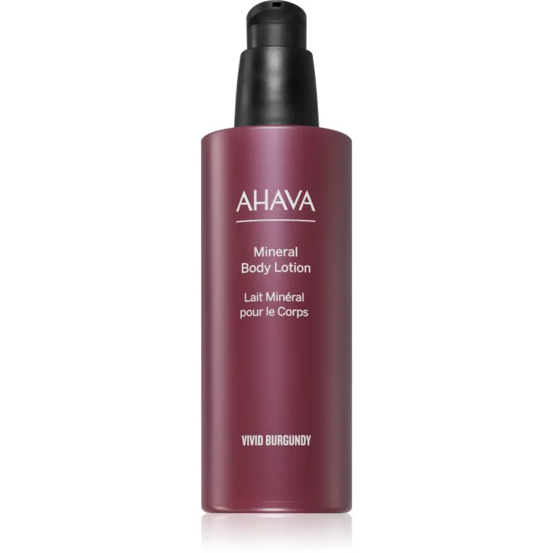 AHAVA Vivid Burgundy ενυδατικό γαλάκτωμα σώματος με μεταλλικά στοιχεία απο τη Νεκρά θάλασσα 250 ml