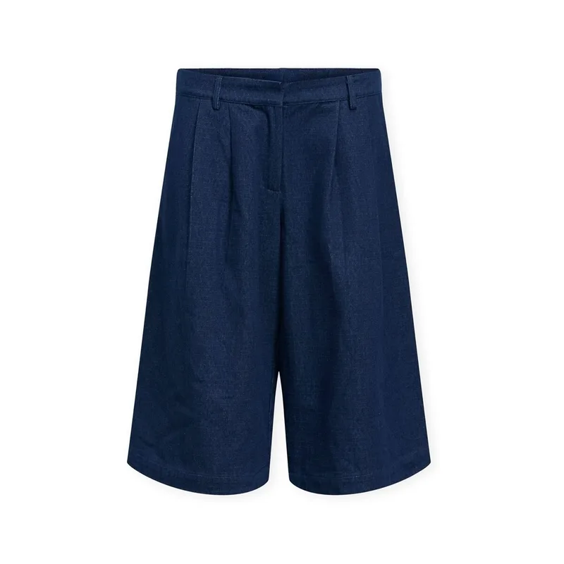 Shorts & Βερμούδες Object Belinda Shorts - Dark Blue Denim