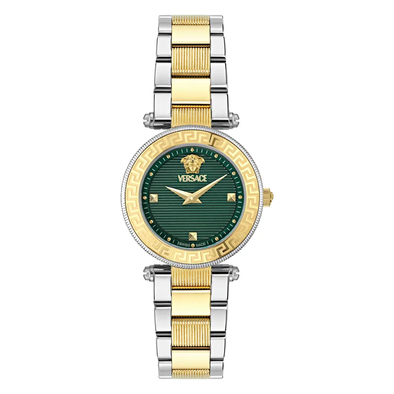 VERSACE REVIVE PETITE Two Tone Stainless Steel Bracelet VEBFA0324
