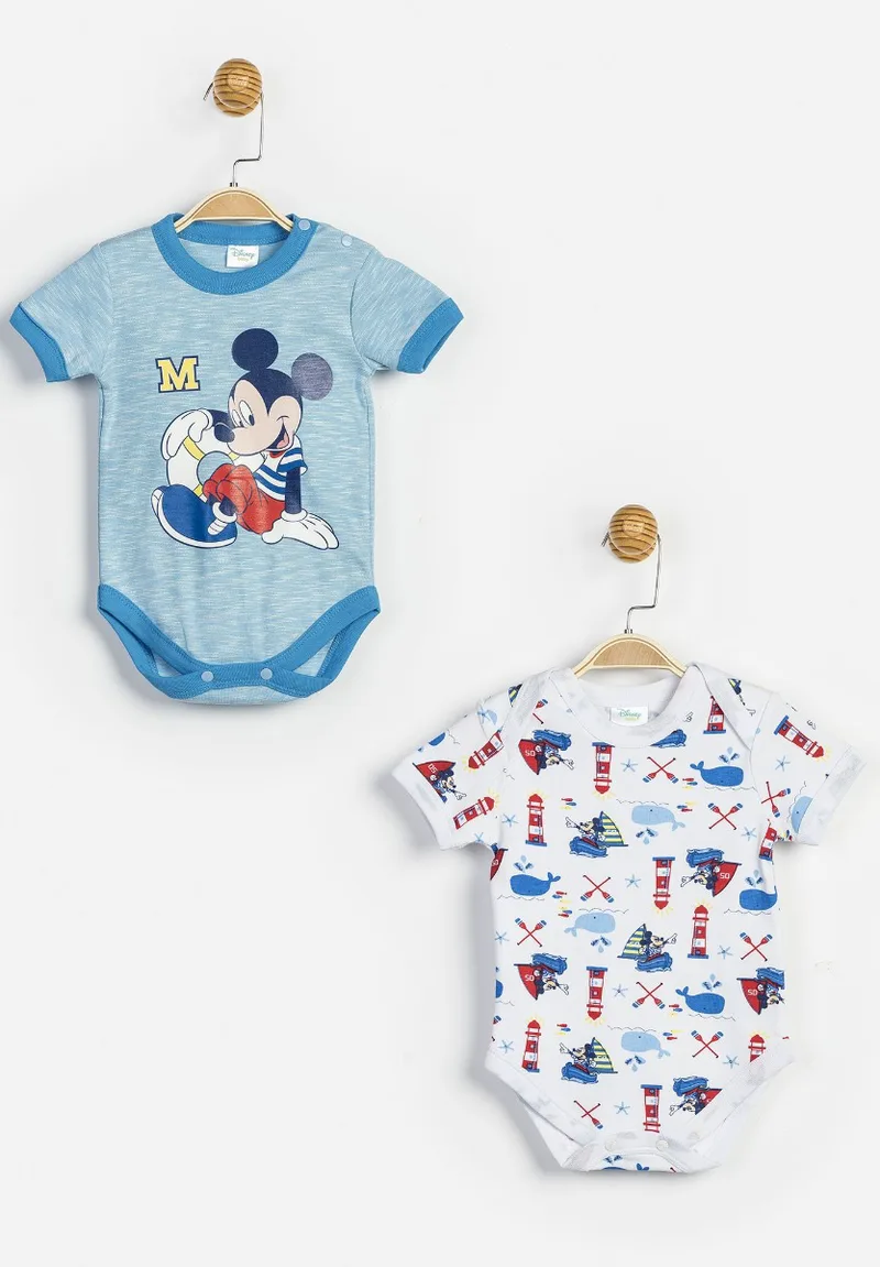 Κορμάκια αγοριών κοντό μανίκι Mickey 2 Τεμ. MC12785