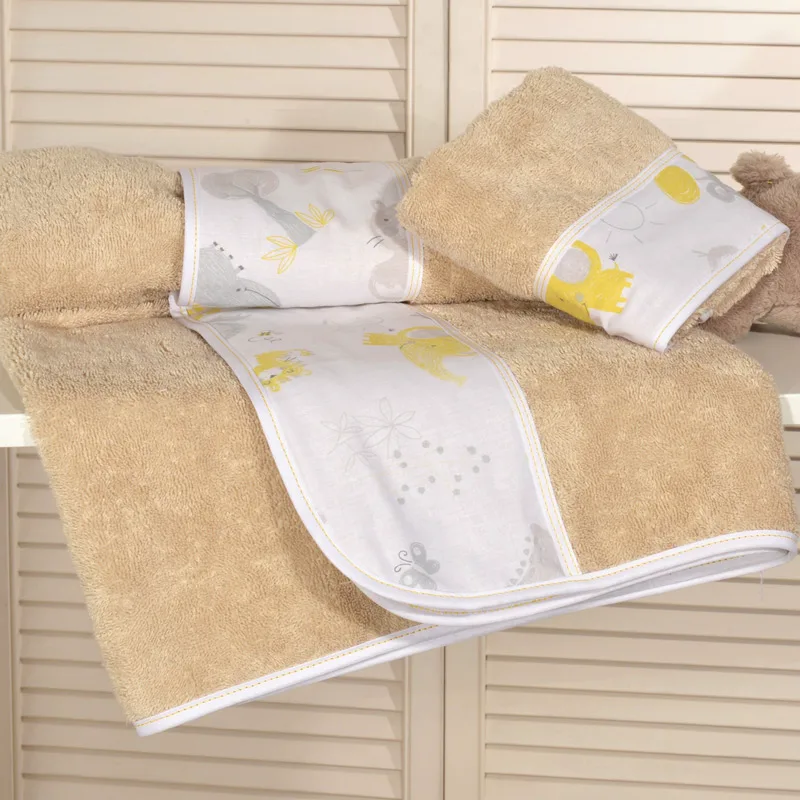 Παιδικές Πετσέτες Σετ 2τμχ Baby Oliver 203 Grey