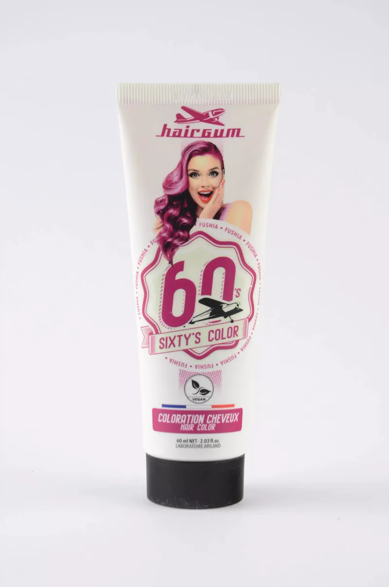 Hairgum Sixty's Hair Color Fuchsia