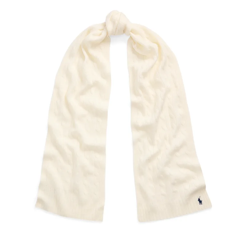 Κασκόλ Polo Ralph Lauren 455956296002 Εκρού
