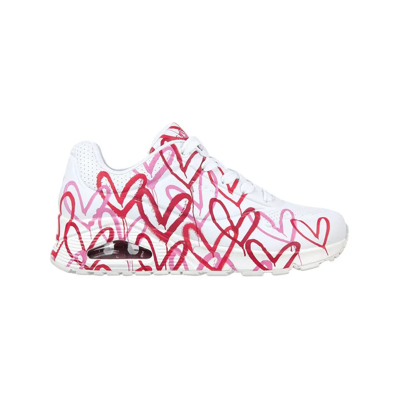 Sneakers Skechers Baskets Imprimé De Coeur Uno Spread The Love