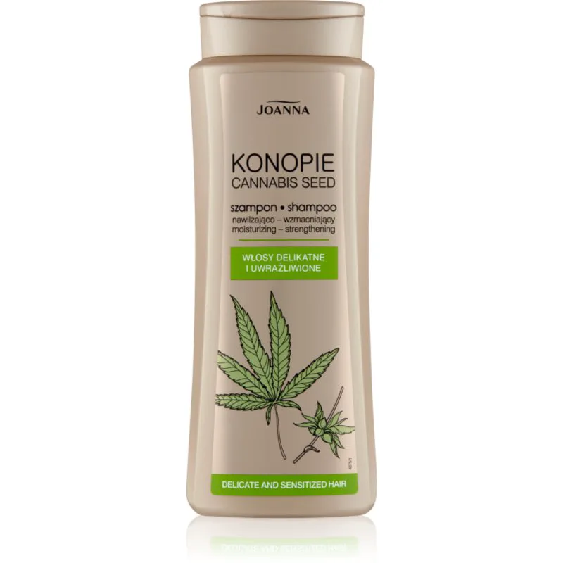 Joanna Cannabis δυναμωτικό σαμπουάν για λεπτά και κατεστραμμένα μαλλιά 400 ml
