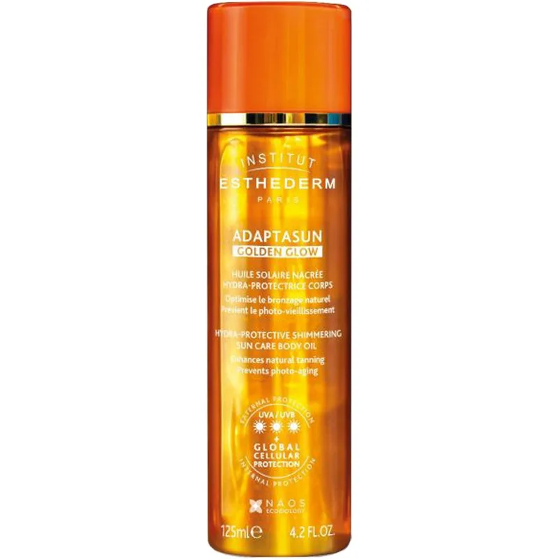 Institut Esthederm Adaptasun Hydra-protective Shimmering Sun Care Body Oil Προστατευτικό & Λαμπερό Λάδι για τον Ήλιο με Ιριδίζουσα Υφή Τζελ 125ml