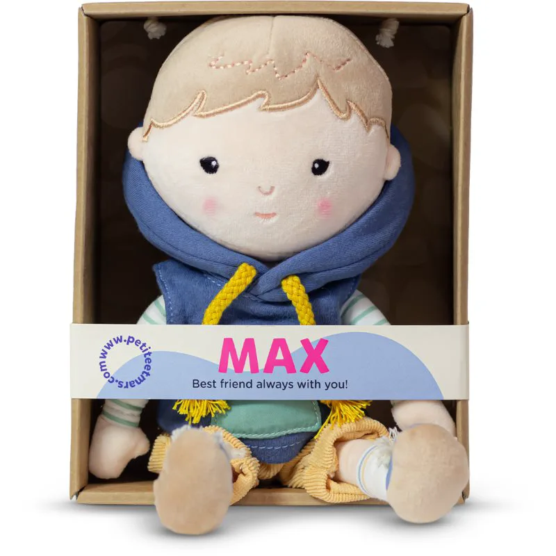 Petite&Mars Cuddly Toy Max κούκλα 35 εκ