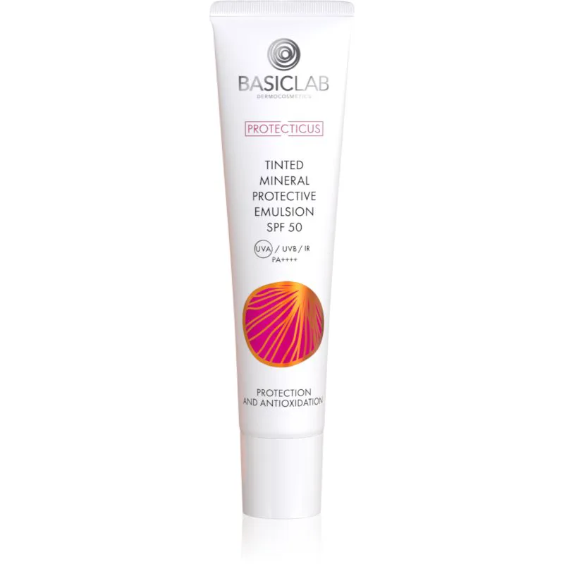 BasicLab Dermocosmetics Protecticus προστατευτικό γαλάκτωμα για ευαίσθητη επιδερμίδα με τάση για ερυθρότητα SPF 50+ 40 ml
