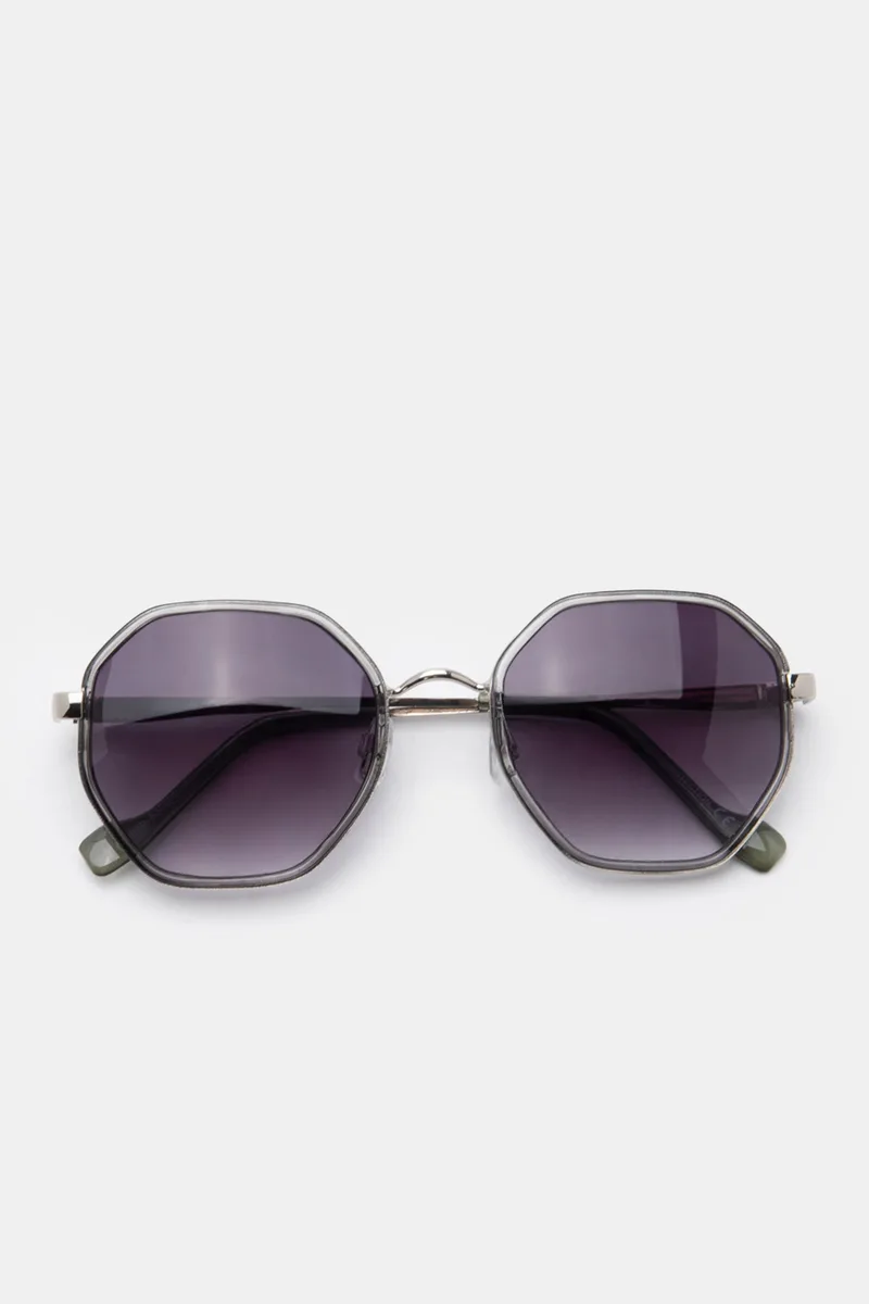 Γυαλία Ηλιού Elegant Geometric Oversize Chic - Γκρι