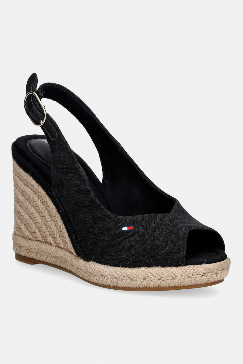 Tommy Hilfiger σανδάλια σε σφήνα FLAG HIGH WEDGE ESPAD SLINGBACK