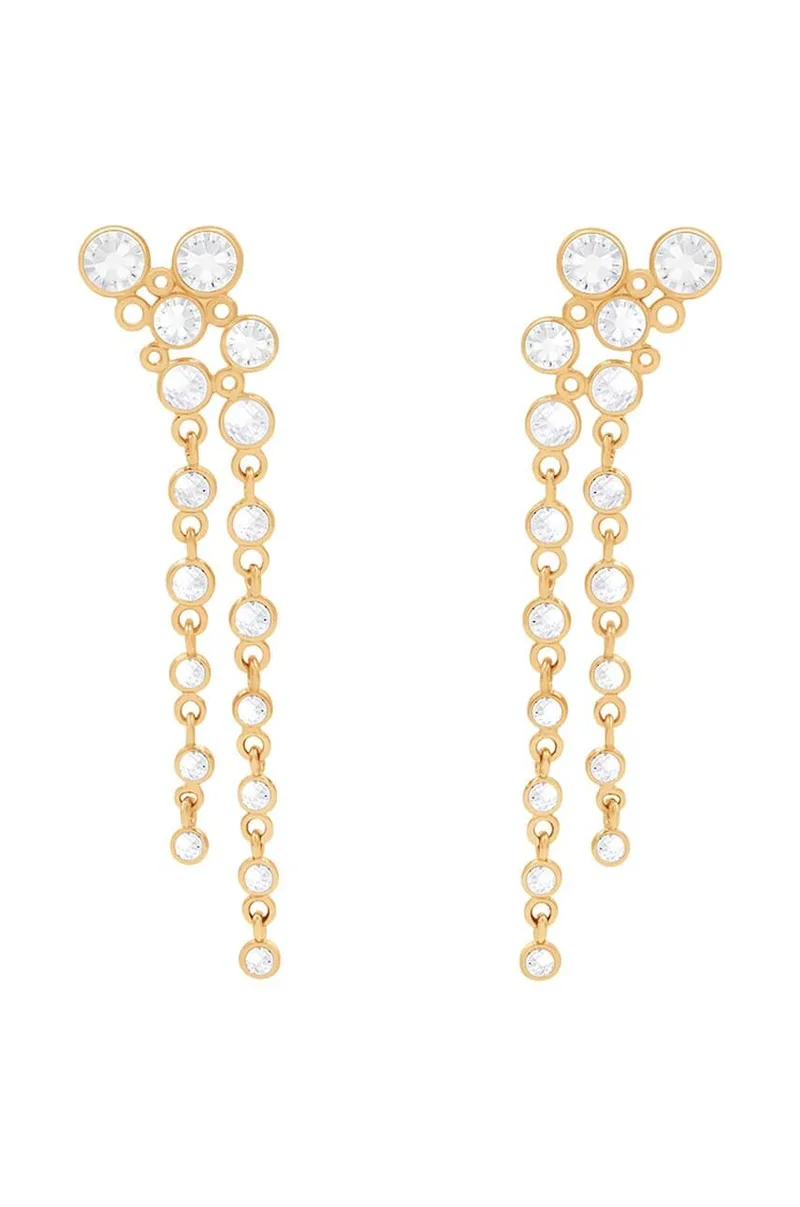 Επιχρυσωμένα σκουλαρίκια Lilou Sparkling