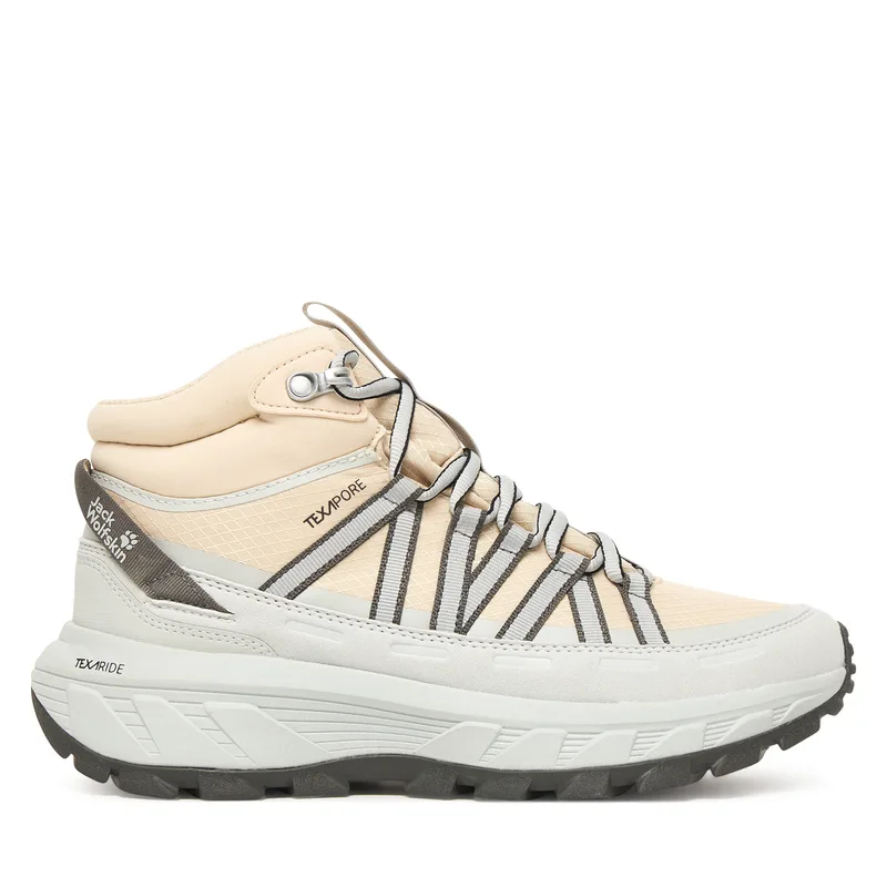 Παπούτσια πεζοπορίας Jack Wolfskin Wild Hike Texapore Mid A65580 Εκρού