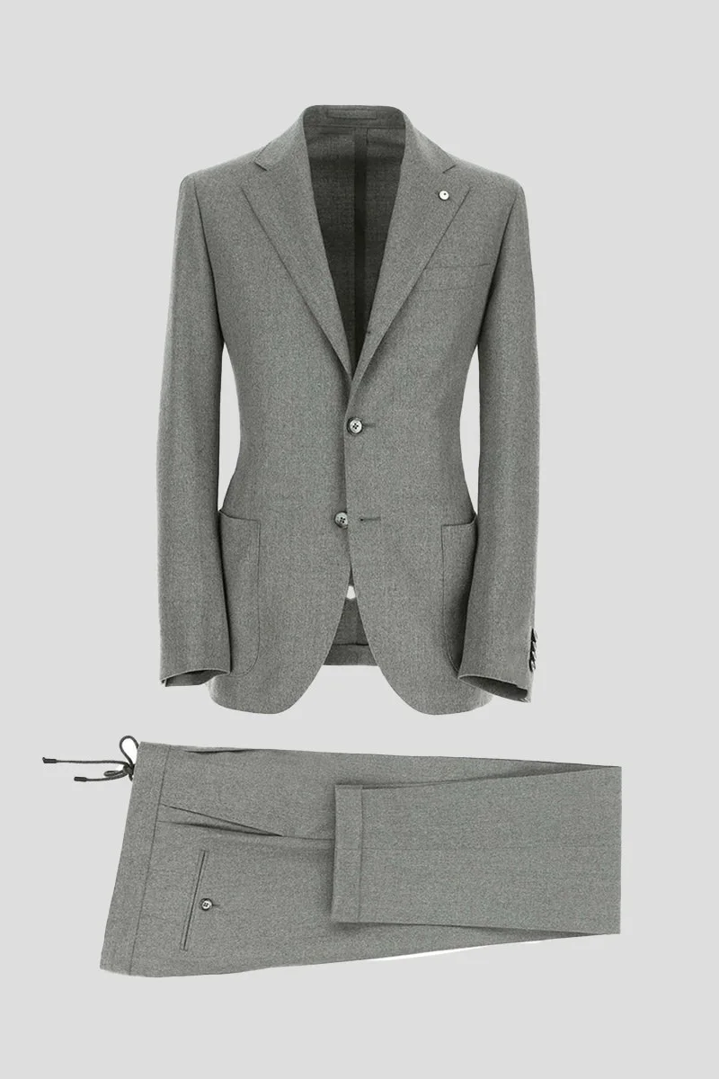 LUBIAM Ανδρικό Γκρι Jim Suit In Grey
