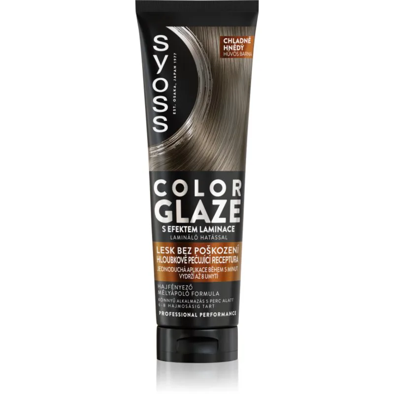 Syoss Intense Glaze Color βαφή για τα μαλλιά με χρώμα για λάμψη απόχρωση Cool Brown 130 ml