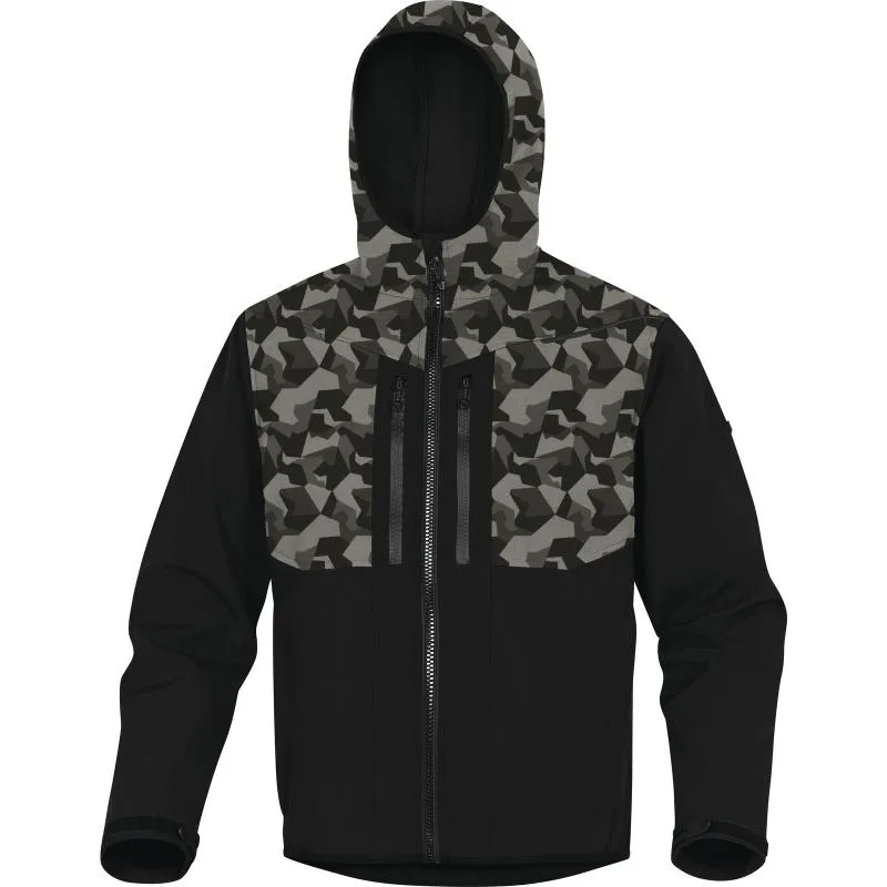 Τζακετ Εργασίας Softshell Delta Plus HORTEN2 Μαύρο-Καμουφλάζ Μαύρο-Καμουφλάζ